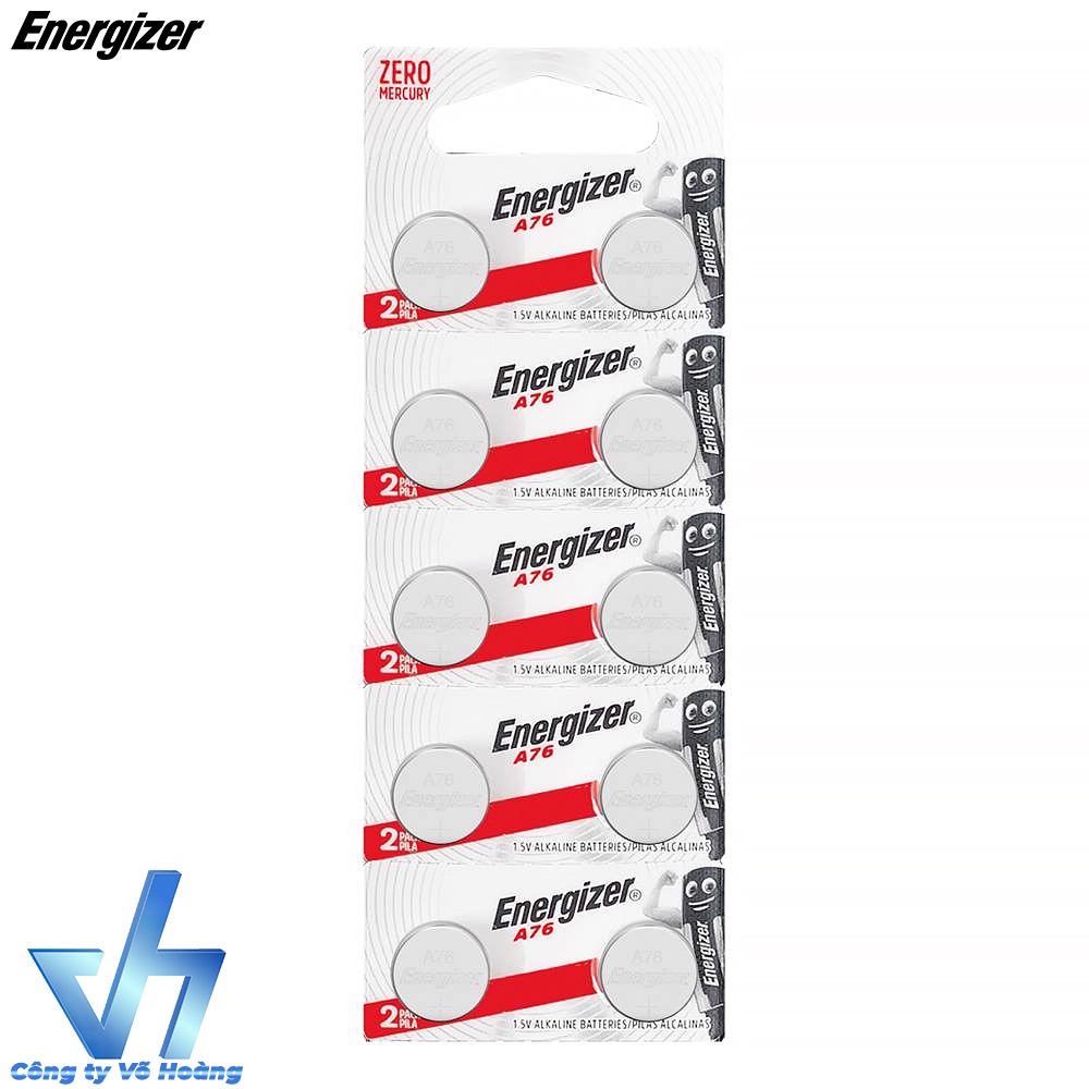 Vỉ 10 viên pin A76 Alkaline điện áp 1.5V