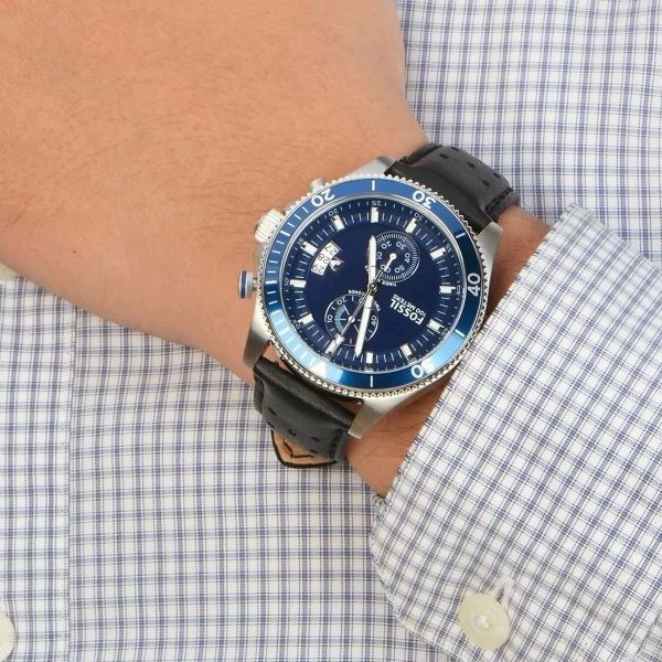 Đồng Hồ Nam Fossil CH2945 Chronograph 2 Mặt Số Phụ 45mm Dây Da Authentic