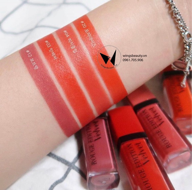 BOURJOIS - Son kem lì mềm Rouge Edition Velvet