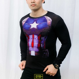 ÁO TẬP GYM NAM DÀI TAY - Đội Trưởng