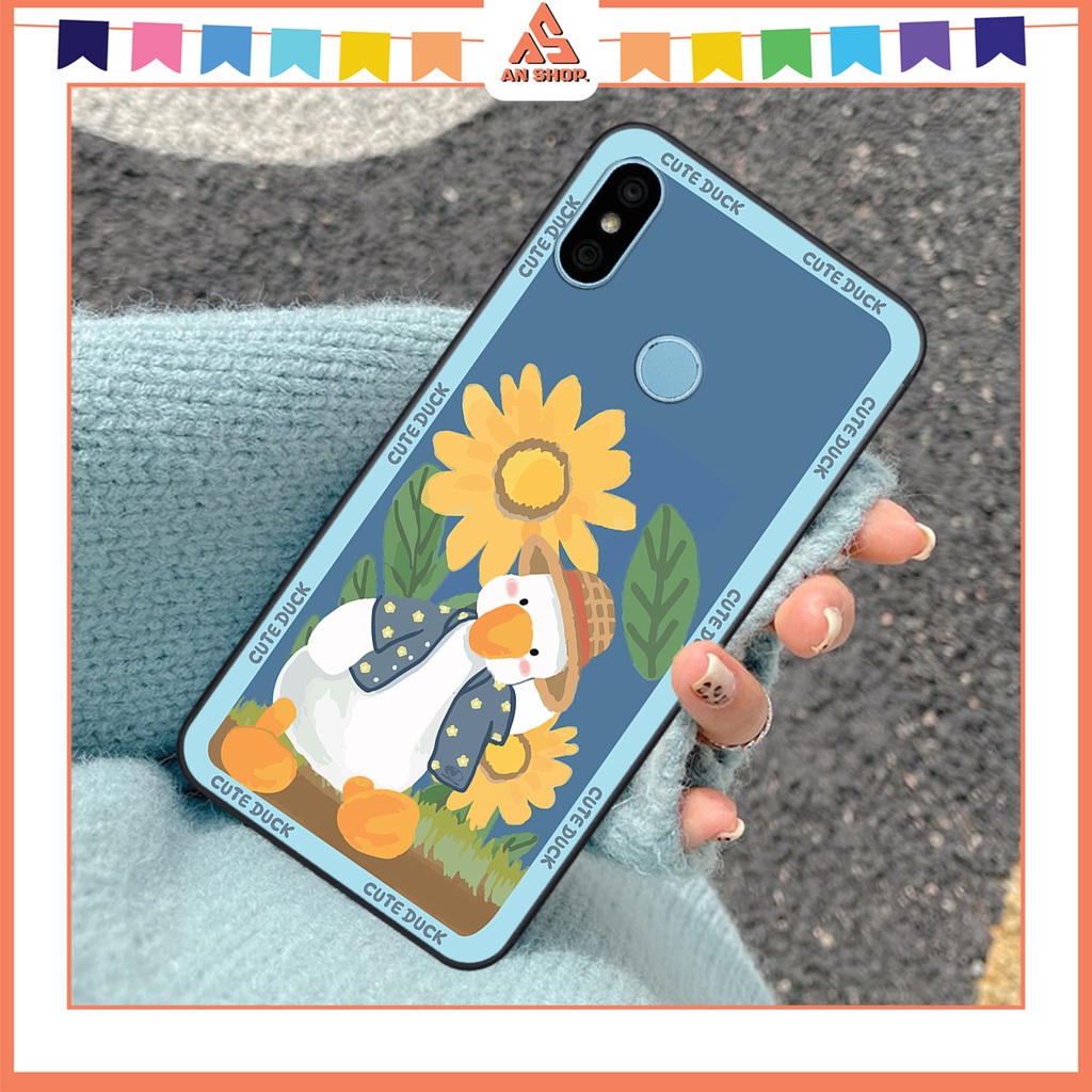 Ốp Điện Thoại Cho Xiaomi Redmi 6 Pro / Mi A2 Lite In Hình Chiếc Vịt Kute Dễ Thương