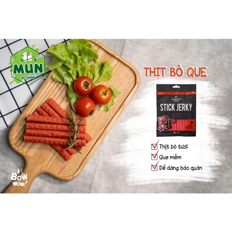 Que dẽo cho cún Stick Jerky gói 90gr