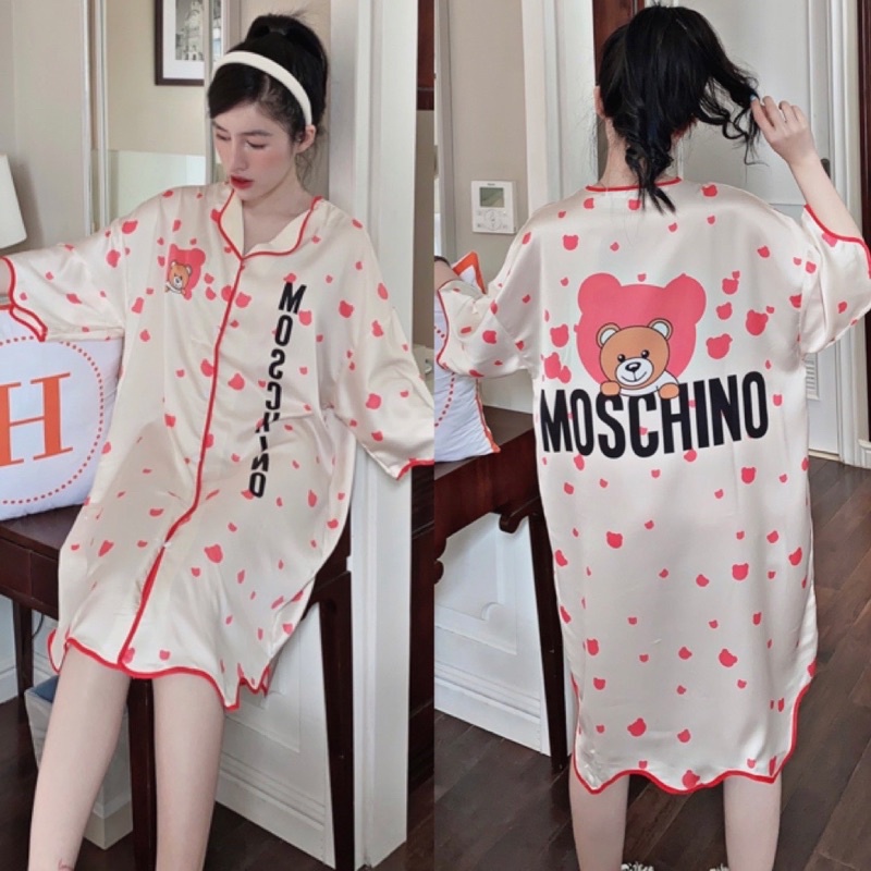 Đầm Sơmi Pijama lụa SATIN cao cấp giá rẻ siêu xinh, siêu sang ạ🥰 | BigBuy360 - bigbuy360.vn