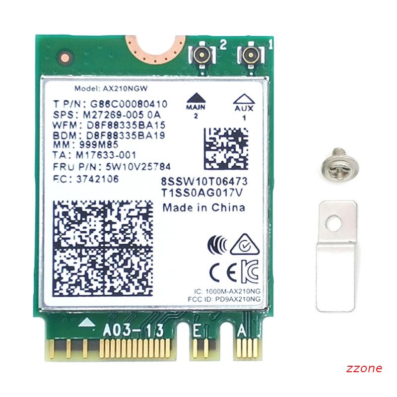 Thiết Bị Phát WiFi Không Dây Intel 6E AX210NGW AX210 M.2 802.11AX WiFi-com 5.2 Thẻ