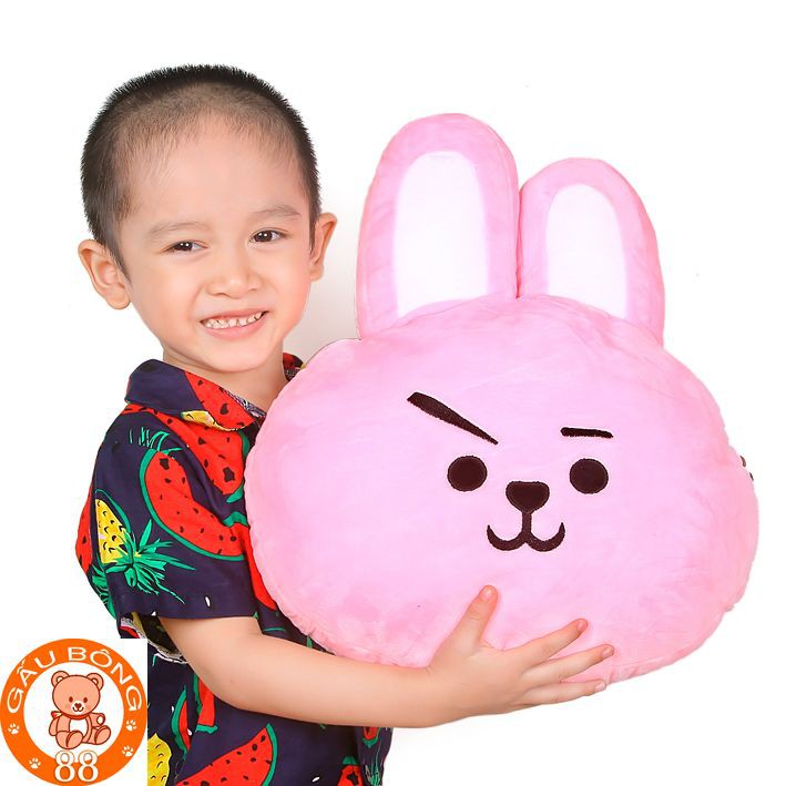 Gấu bông ,Gối BTS cooky hồng size lớn 45cm