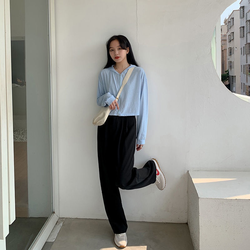 COZOK Quần ống rộng Lưng Cao Tôn Dáng Hợp Thời Trang