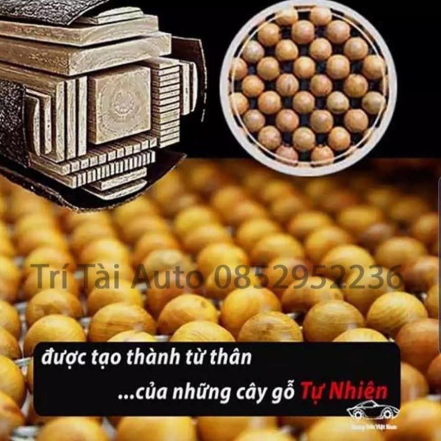 Lót ghế ô tô hạt gỗ chất liệu gỗ hương có in họa tiết nổi bật | BigBuy360 - bigbuy360.vn
