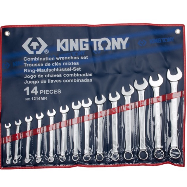 1214MR Bộ 14 cờ lê vòng miệng cao cấp Chính hãng Kingtony