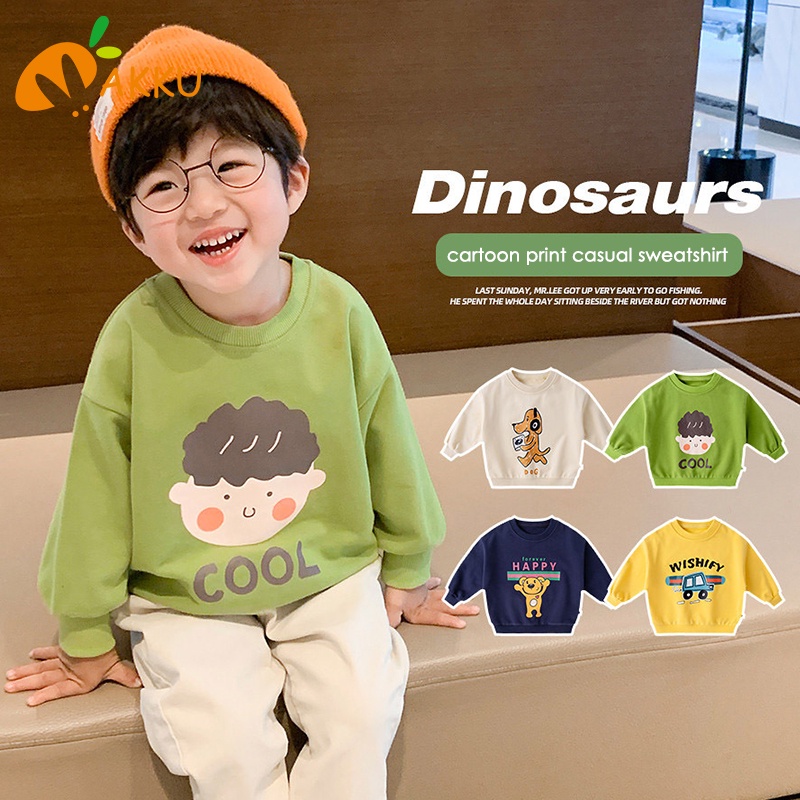 Áo sweater Họa Tiết Hoạt Hình Xinh Xắn Theo Phong Cách Xuân Thu Dành Cho Bé