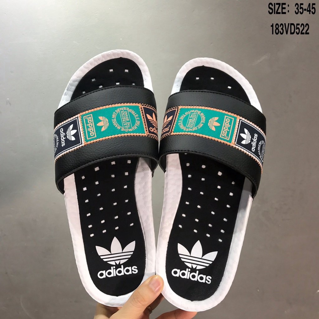Dép Adidas Adilette Boost Màu Đen Phong Cách Thể Thao Mùa Hè FX7478