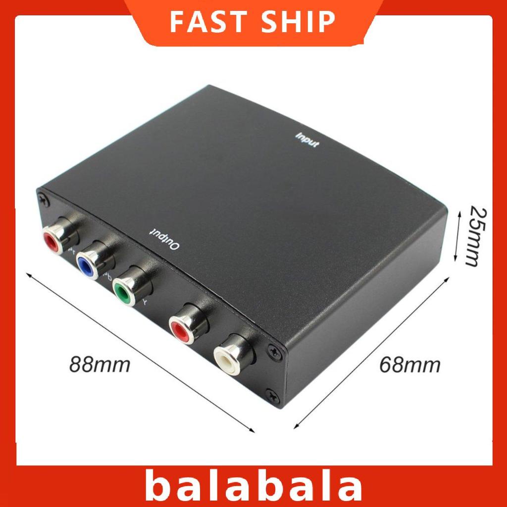 [BL]HDMI-compatible To 5RCA RGB Component YPbPr Video +R/L Audio Adapter Converter