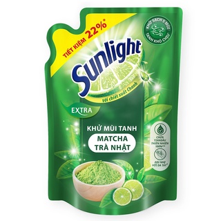 Nước rửa chén Sunlight 750g (Túi) Chanh / Matcha Trà Nhật / Thiên Nhiên
