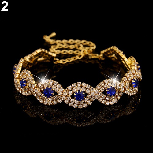 Vòng Tay Hợp Kim Đính Đá Thanh Lịch Cho Nữ