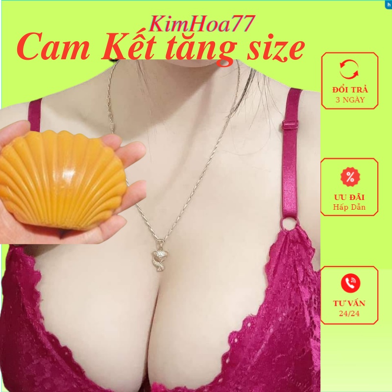 Xà phòng nở ngực tăng vòng 1 Mị Hương giúp nâng ngực săn chắc đều màu và làm hồng thành phần tự nhiên cam kết tăng size