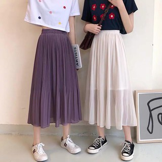 CHÂN VÁY VOAN TRƠN XẾP LI