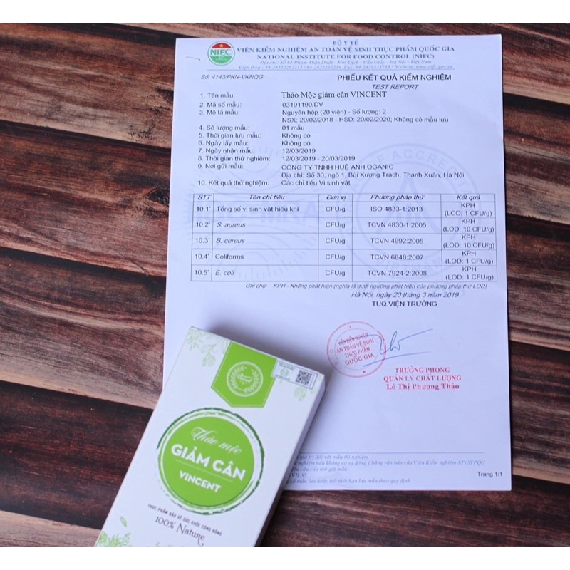 Giảm cân VINCENT liệu trình 15ngày - 30 ngày tặng viên detox giảm mỡ bụng an toàn, hiệu quả.