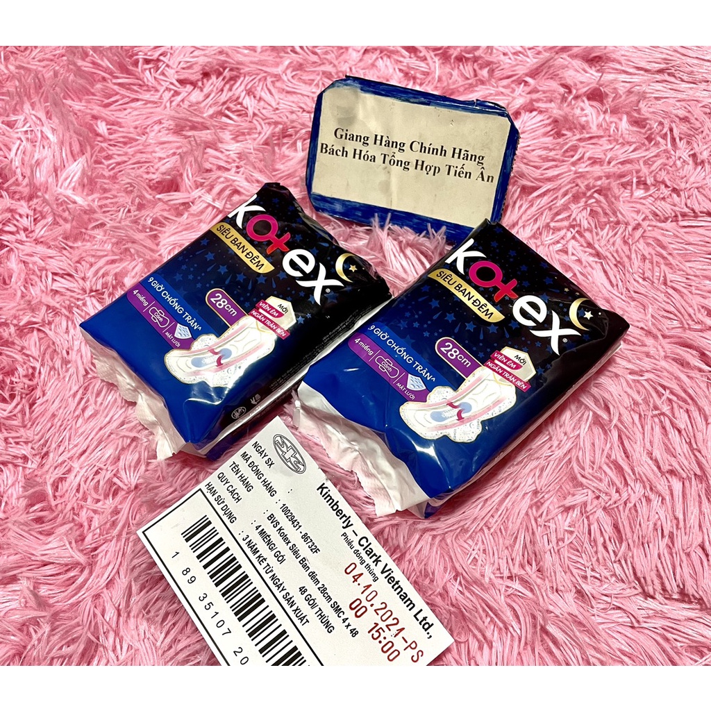 2 Gói Băng vệ sinh ban đêm Kotex Style chống tràn 4 miếng