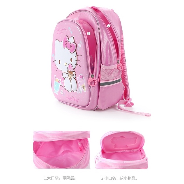 Ba lô HELLO KITTY chống thấm nước thích hợp cho bé mẫu giáo