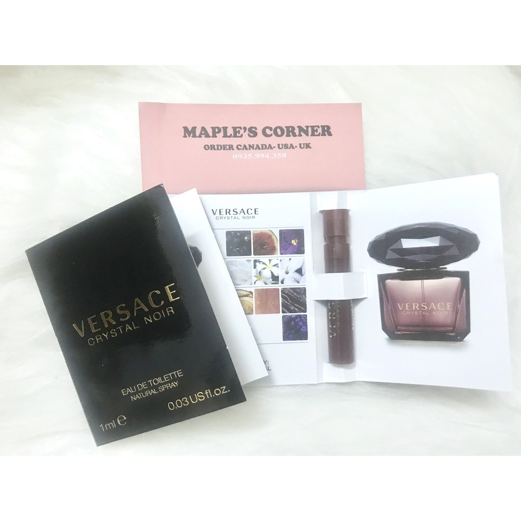 Nước hoa nữ vial versace crystal noir edt 1ml