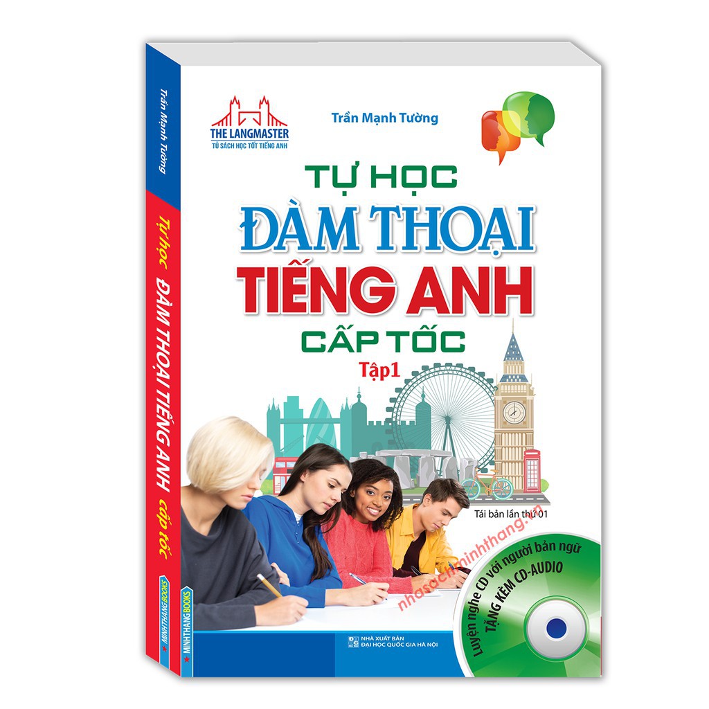 Sách - Tự học đàm thoại tiếng Anh cấp tốc tập 1 (kèm CD)