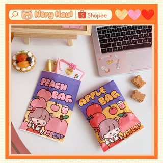 Túi giấy gói hàng , gói quà tiện lợi cô gái trái cây