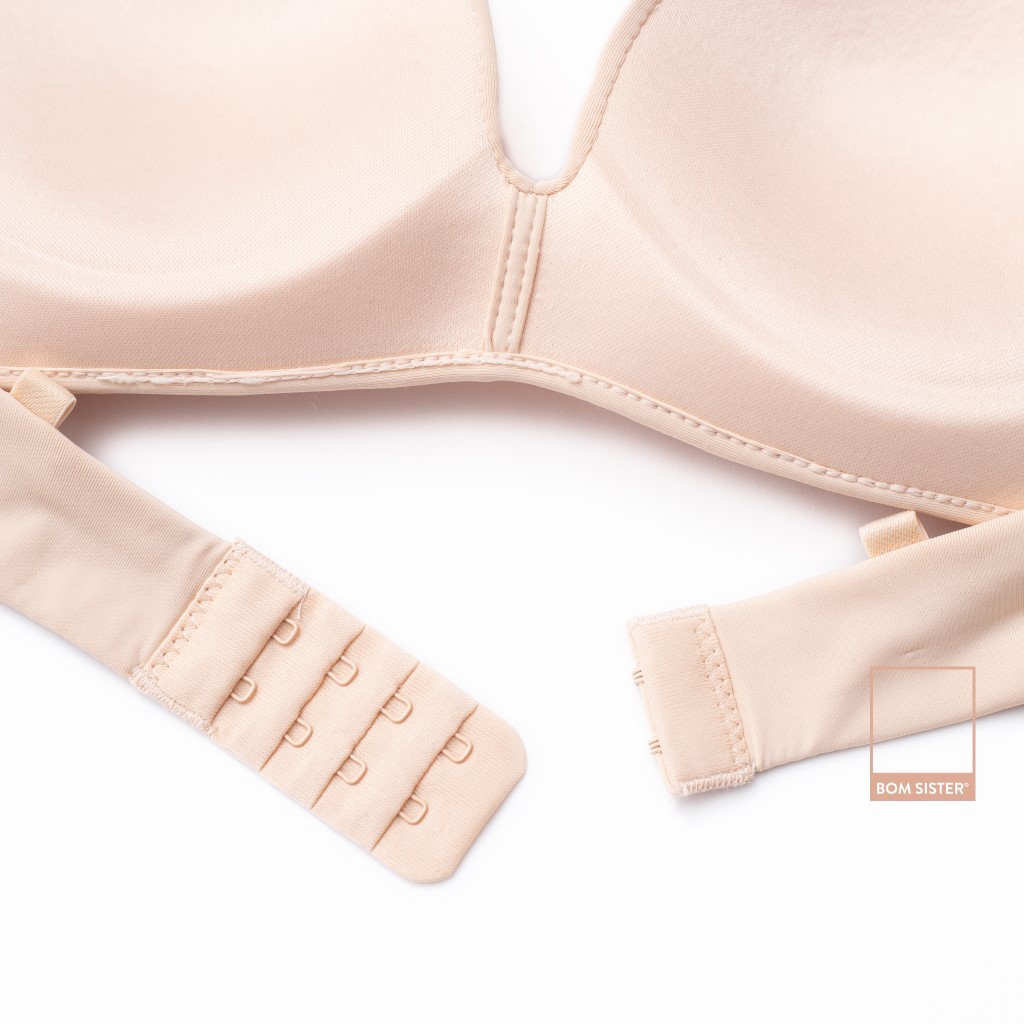 Áo lót mút mỏng không gọng thoải mái màu trơn dây áo liền nâng ngực tự nhiên BOM SISTER A9403 | BigBuy360 - bigbuy360.vn