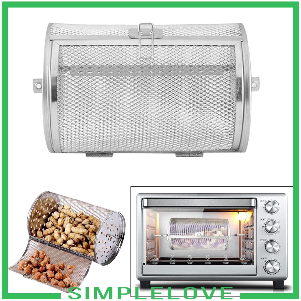 1 Vỉ Nướng Bằng Thép Không Gỉ Có Tay Cầm Màu Bạc Dùng Cho Lò Vi Sóng