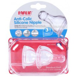 Núm ty Farlin Silicone siêu bền chống sặc 9M+