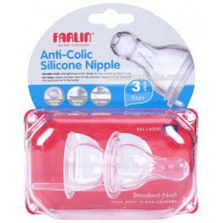 Núm ty Farlin Silicone siêu bền chống sặc 9M+