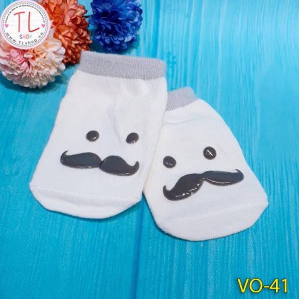 SET NÓN BAO TAY BAO CHÂN SƠ SINH - Set 3 vớ RÂU xinh xắn cho bé yêu - BỘ 3 MÓN SƠ SINH - ĐỒ DÙNG SƠ SINH