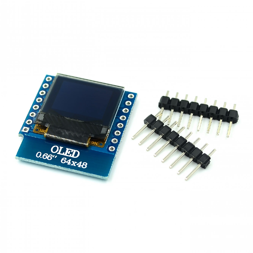 0.66 inch OLED Display Module for WEMOS D1 MINI ESP32 Module Arduino AVR STM32 64x48 0.66" LCD Screen IIC I2C OLED