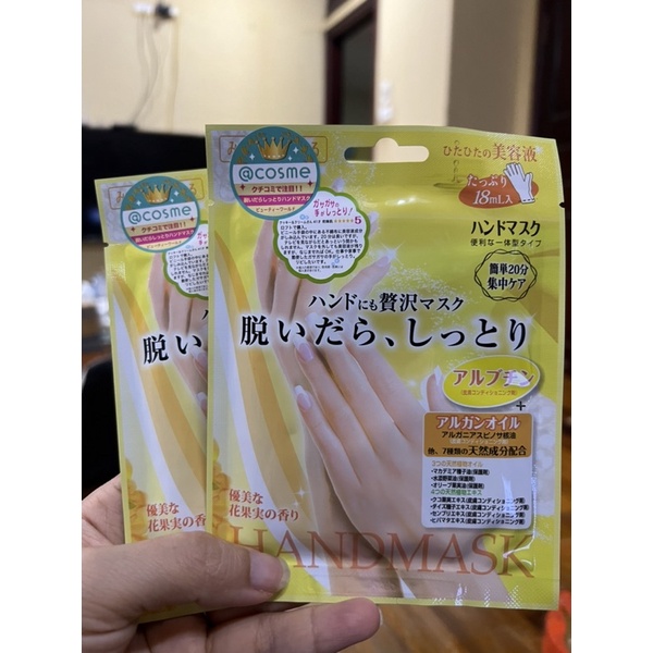 CÓ BILL- Mặt nạ ủ tay HAND MASK Nhật Bản nâng niu bàn tay đẹp-1 Miếng