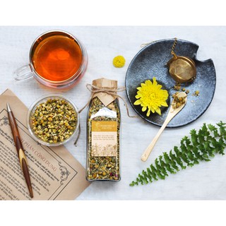 Chai Thủy Tinh Trà Chamomile Fruitii trà hoa cúc