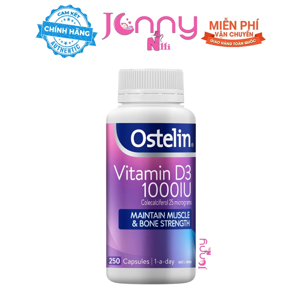 Ostelin Vitamin D3 1000 IU (250 viên)