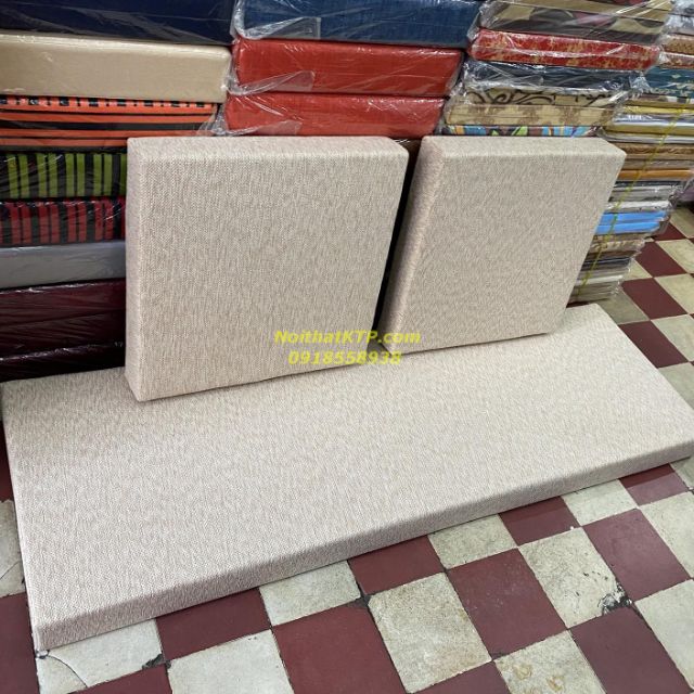 Bộ nệm salon vải bố dày 10cm cao cấp