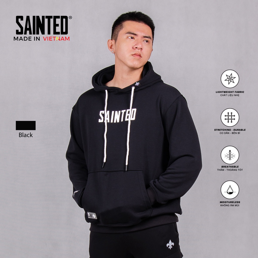 Áo Hoodie form basic phong cách thể thao classic SAINTED