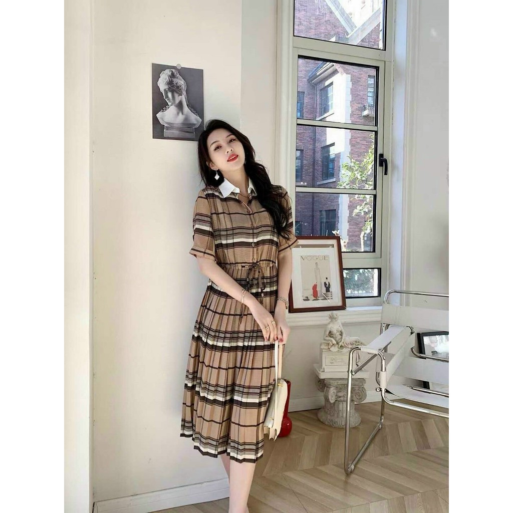 ĐẦM XÒE SƠ MI BBR TAY LỠ VINTAGE - ZCT321535