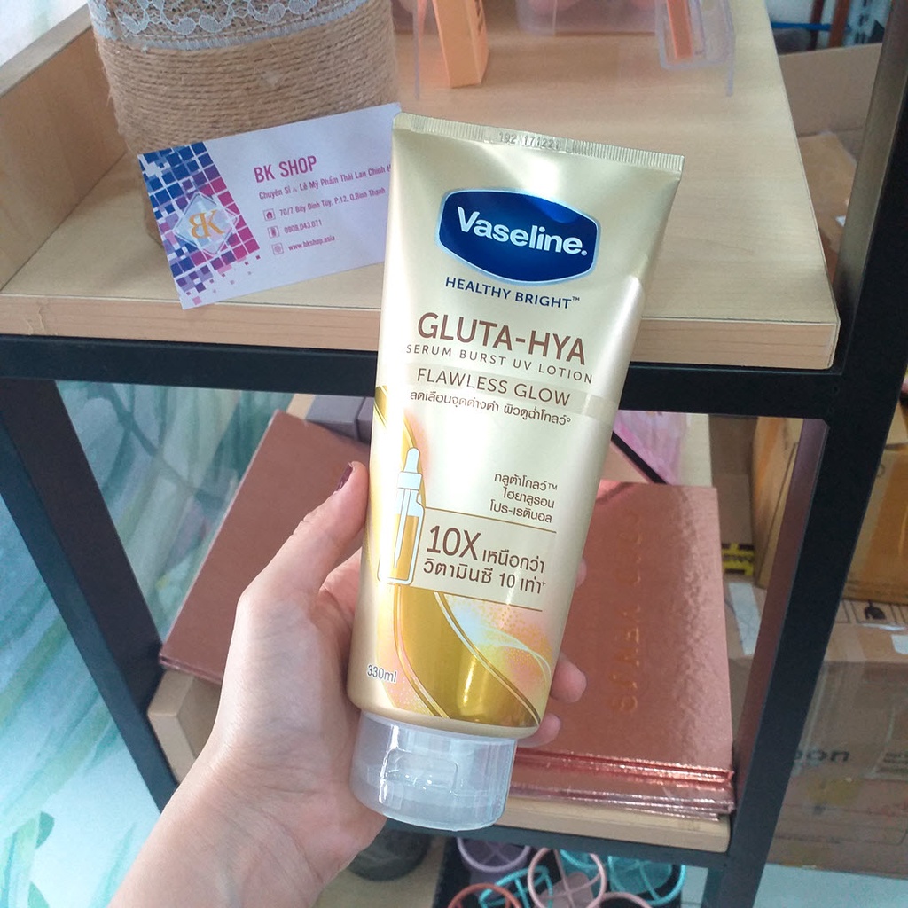 (Chính Hãng) Sữa Dưỡng Thể Vaseline Healthy Bright Gluta HYA Serum 10X Thái Lan