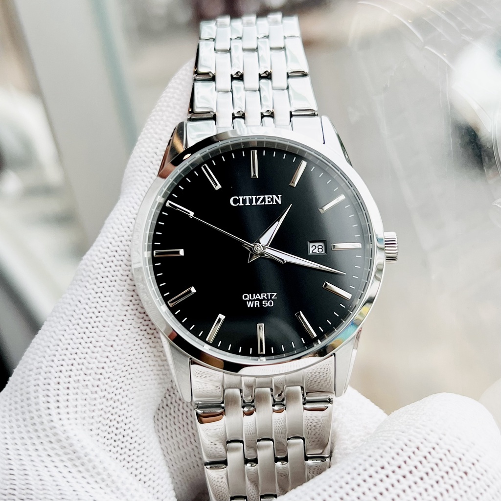 Đồng hồ nam dây thép Citizen Quartz Blue Steel BI5000 87E