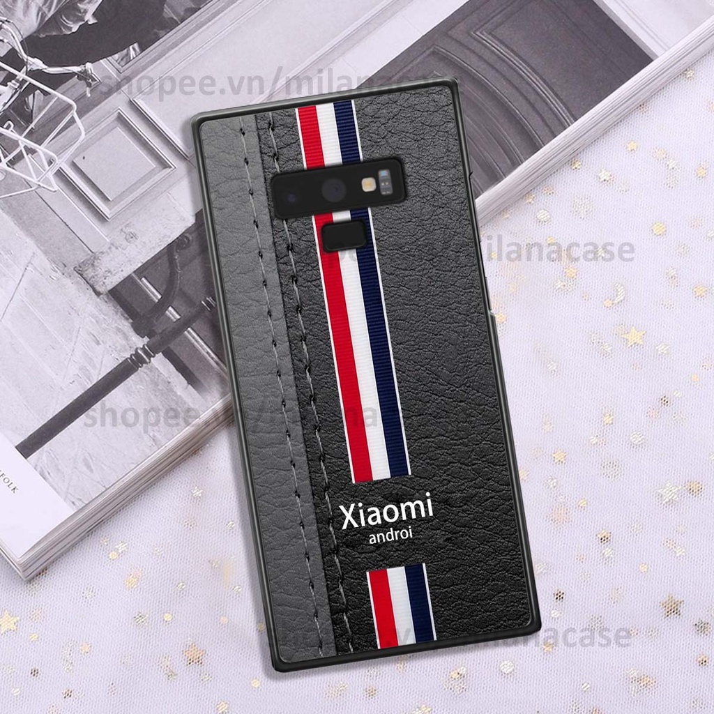 Ốp Samsung Note 9 in giả da phong cách thể thao, cá tính, thời trang