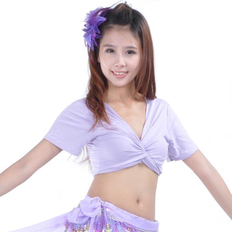 Áo Múa Bụng Tay Ngắn Chất Liệu Cotton Cao Cấp | BigBuy360 - bigbuy360.vn