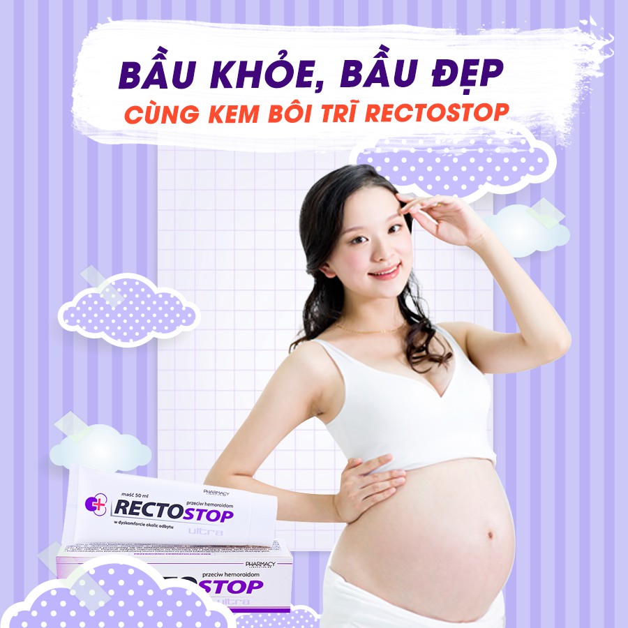 [Chính Hãng] Rectostop Ultra- Kem bôi teo co búi trĩ - Hỗ trợ người trĩ nội, ngoại & phụ nữ mang thai (nhập khẩu Ba Lan)