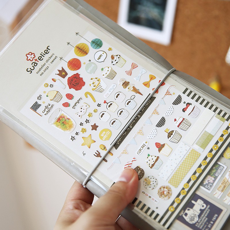 sticker suatelier đa phong cách tấm trong DIY thủ công bullet journal penpal letter snail mail