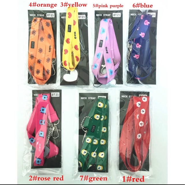 Strap/ dây đeo điện thoại/ móc khoá BT21