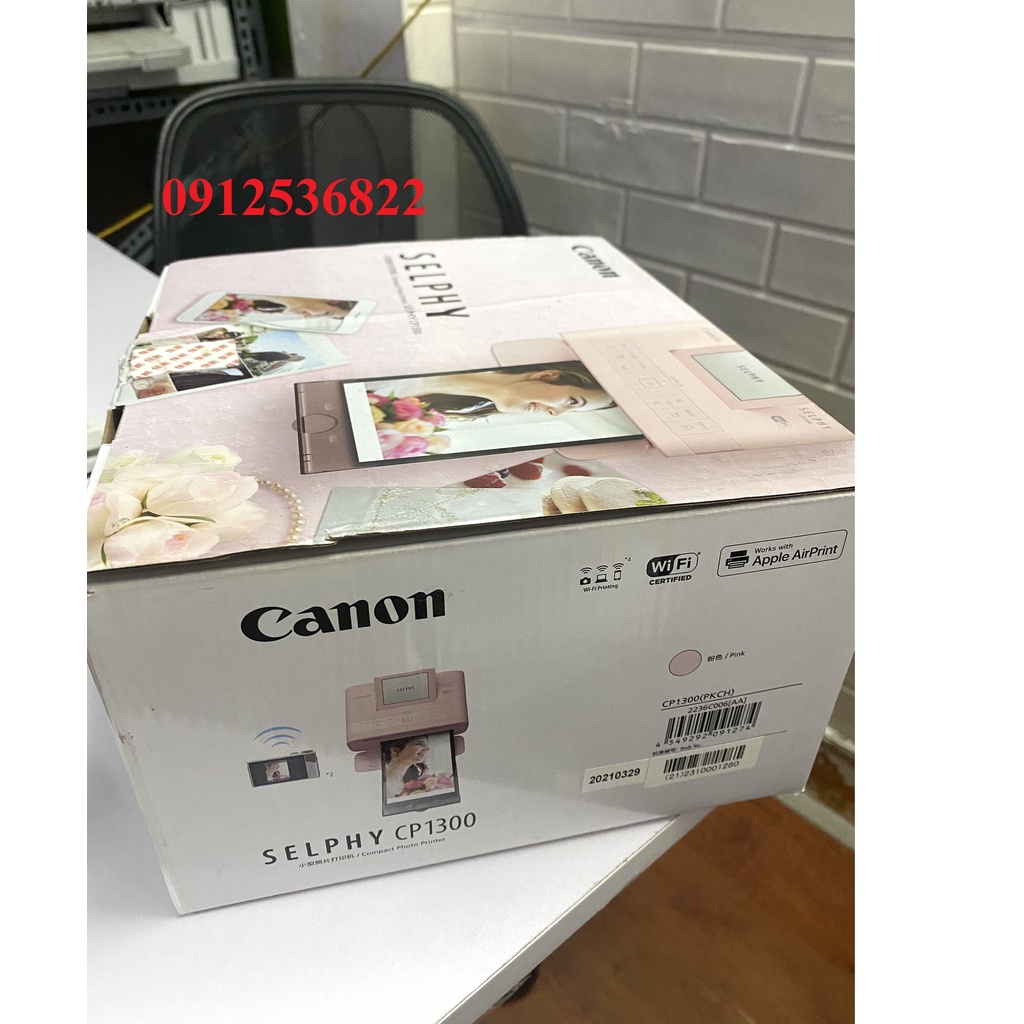 Máy In Ảnh Canon SELPHY CP1300 Wifi - Hàng Chính Hãng - Màu hồng