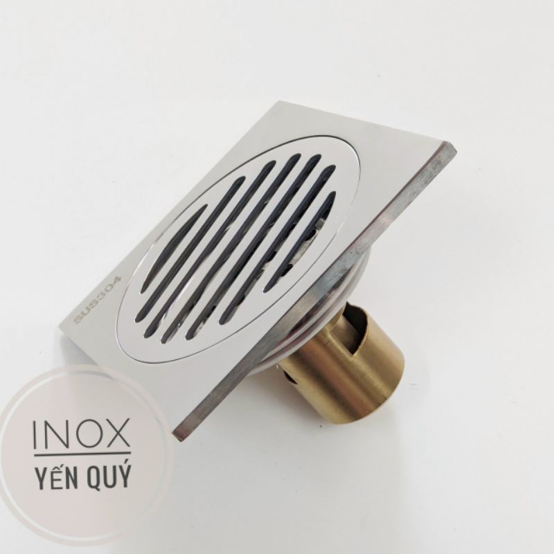 GA THOÁT SÀN ĐÁY ĐỒNG MẶT 10X10 6 LY CHO ỐNG 48,60 VÀ 76MM