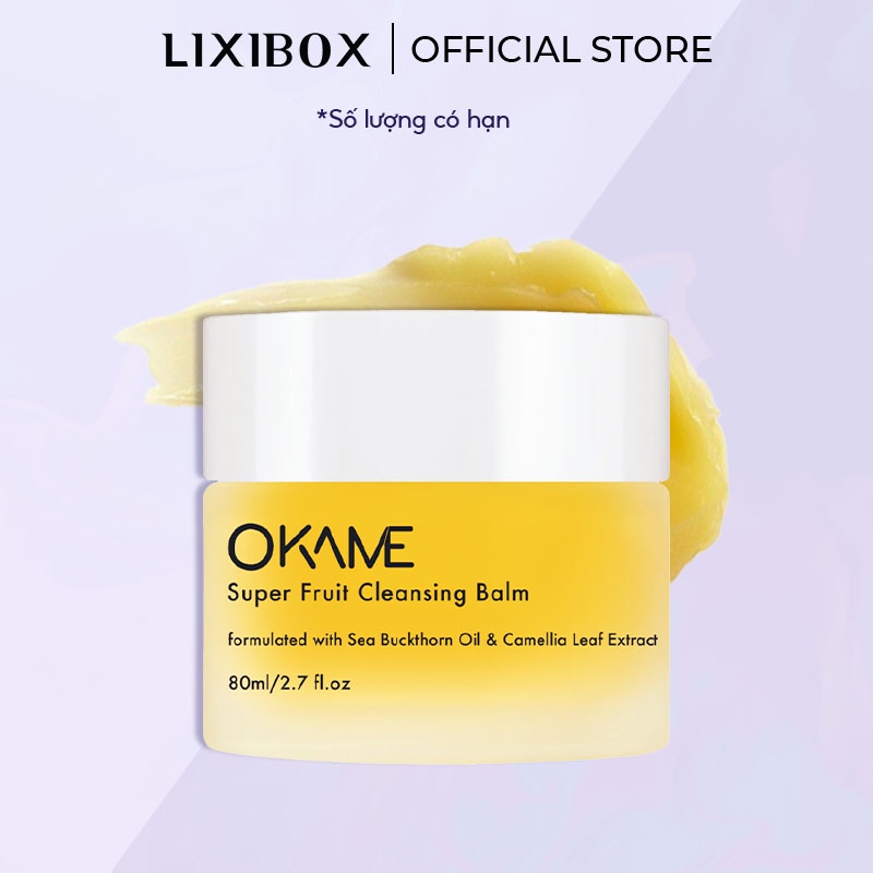 Sáp tẩy trang dễ nhũ hoá, làm sạch sâu Okame Super Fruit Cleansing Balm 80ml