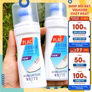 Bình PLAC tẩy trắng giày, túi xách (kèm đầu bàn chải), dung dịch tẩy trắng giày dép