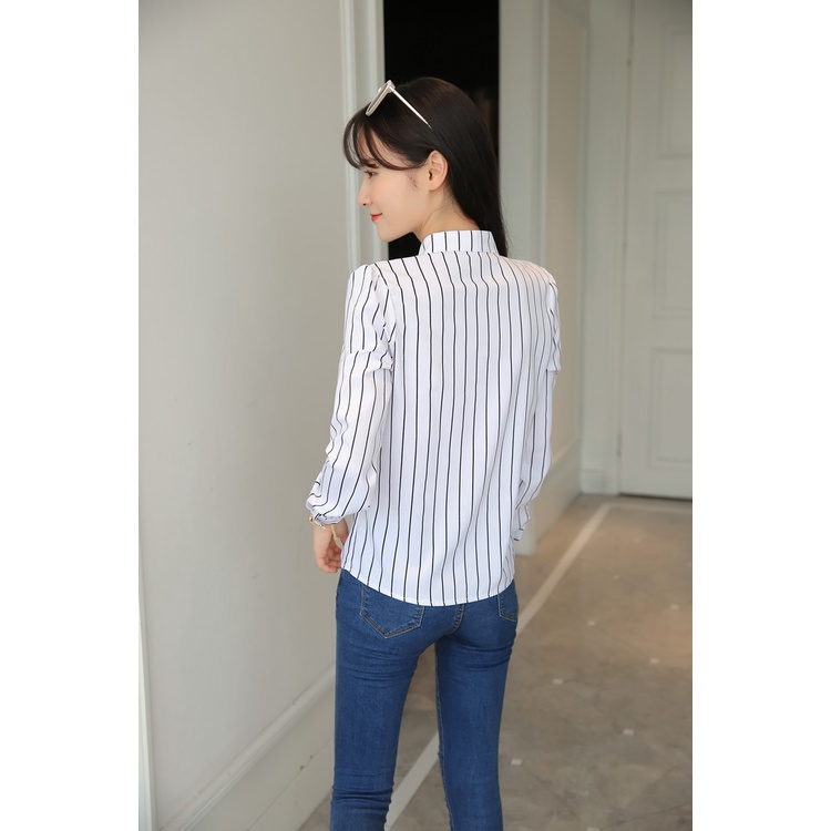 sơ mi kẻ sọc không cố hàng nhập SM163