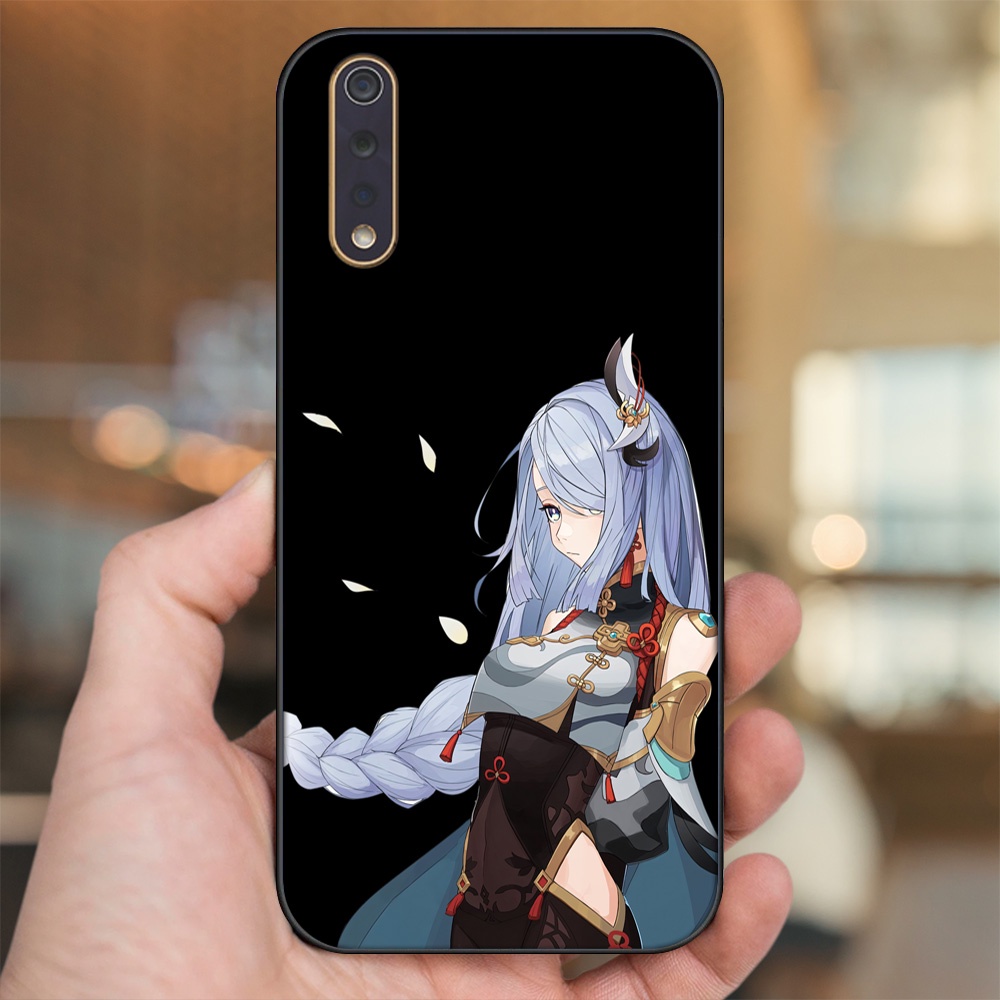 Ốp lưng Vivo S1 viền đen in hình Shenhe Genshin Impact